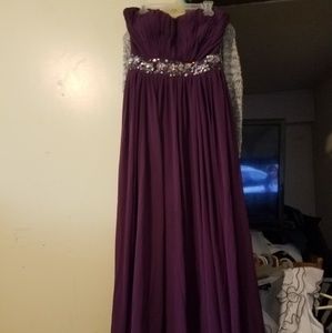 Purple prom dress